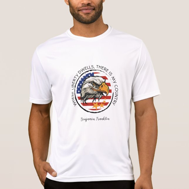 Camiseta Personalizar tu diseño de águila estadounidense (Anverso)