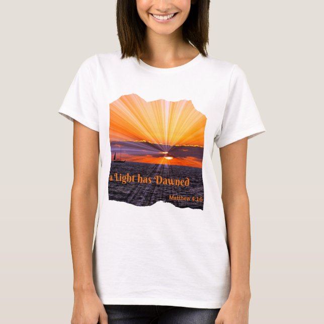 Camiseta Personalizar una luz ha amanecido (Anverso)