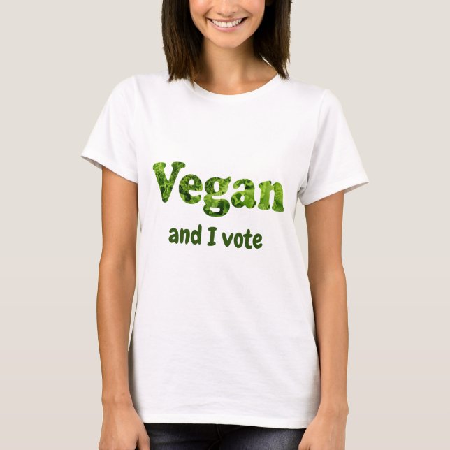 Camiseta Personalizar Vegan Activista Voter (Anverso)