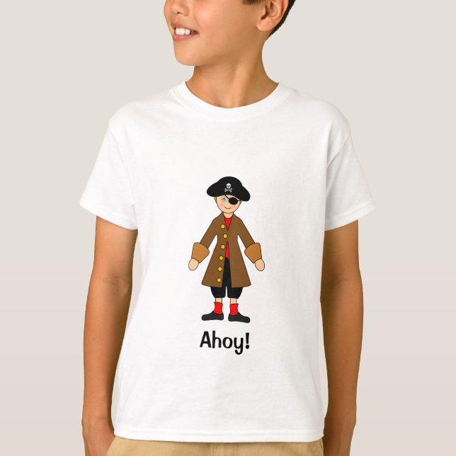 Camiseta Personalizar Yo — Disfraz de Capitán Pirata (Anverso)