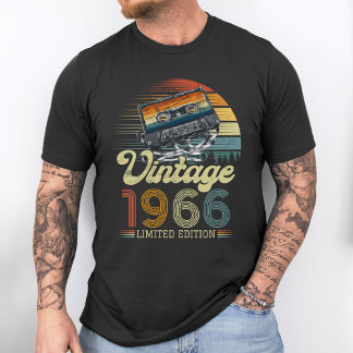 Camiseta Personalize Birth Year Vintage Cassette Tape