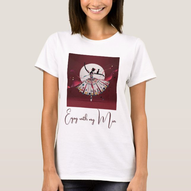 Camiseta personalize image & Text woman t-shirt  (Anverso)