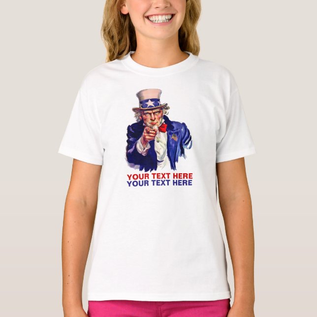 Camiseta Personalize It Uncle Sam (Anverso)
