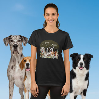 Camiseta Personalize Text Dog Pack Club T-Shirt