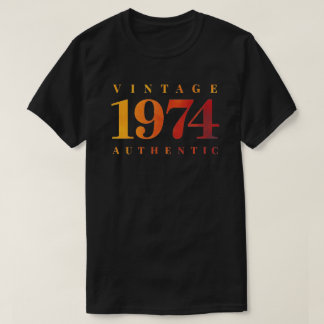 Camiseta Personalized 1974 Print, Retro Inspired Birthday
