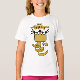 Camiseta  Personalized 9th Birthday King Crown Design