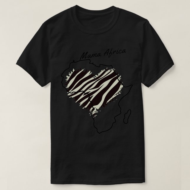 Camiseta Personalized Africa mom (Diseño del anverso)