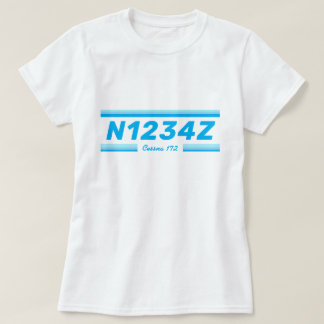 Camiseta Personalized Aircraft Number  T-Shirt