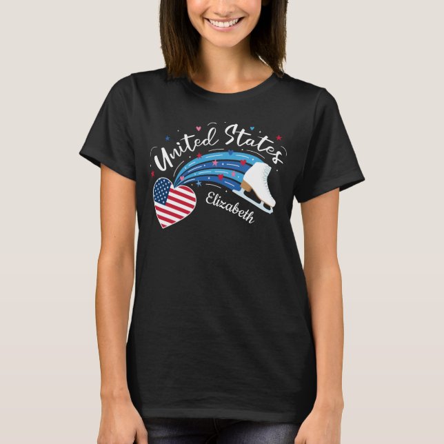 Camiseta Personalized American Figure Skating (Anverso)