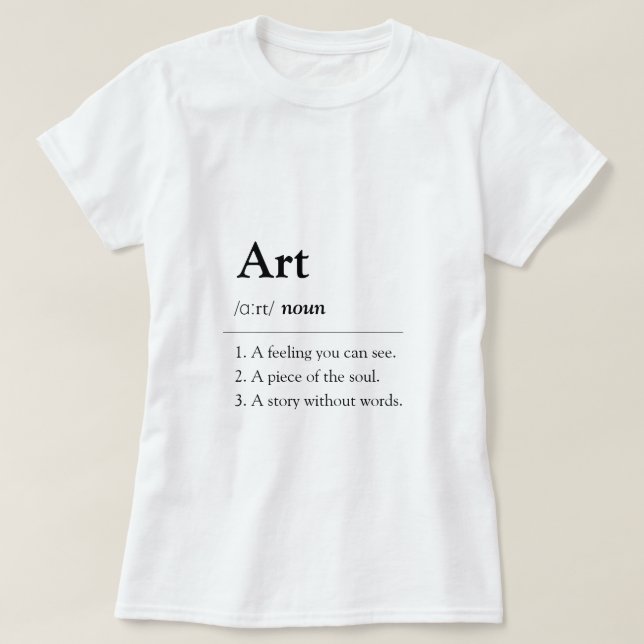 Camiseta Personalized Art Dictionary Style T-Shirt (Diseño del anverso)