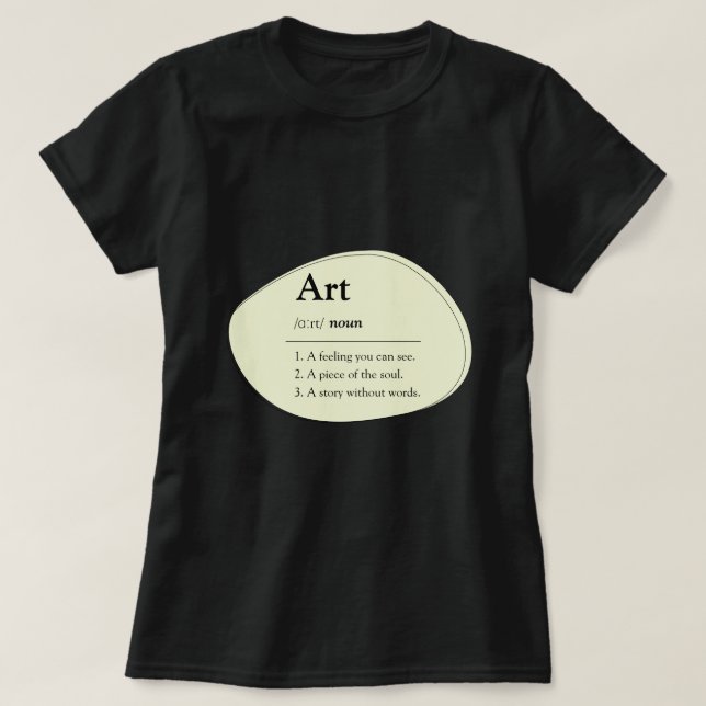 Camiseta Personalized Art Dictionary Style T-Shirt (Diseño del anverso)