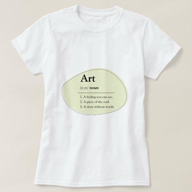 Camiseta Personalized Art Dictionary Style T-Shirt (Diseño del anverso)
