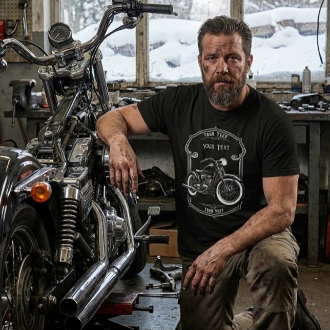 Camiseta Personalized Biker Dad Christmas Gift Tee (Subido por el creador)