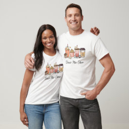 Camiseta Personalized Book & Coffee Day – Custom Name
