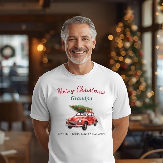 Camiseta Personalized Christmas Grandpa Shirt Gift (Subido por el creador)