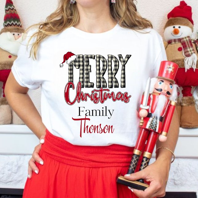 Camiseta Personalized Christmas T-shirt with family name (Subido por el creador)