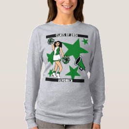 Camiseta Personalized Class of Cheer Shirt Green 2