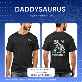 Camiseta Personalized Daddysaurus T-Shirt
