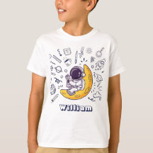 Personalized Doodle Space Planets Back to School