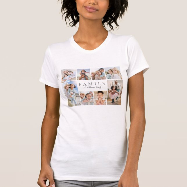 Camiseta Personalized Family Photo Collage (Anverso)