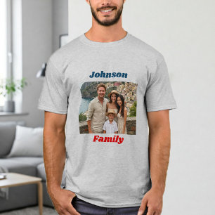 Camiseta Personalized Family T-Shirt with Custom Text 
