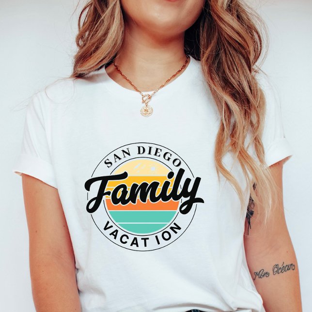 Camiseta Personalized Family Vacation; Custom Summer Sunset (Subido por el creador)