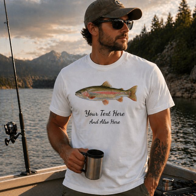 Camiseta Personalized Fishing Lover  – Trout Fishing Design (Subido por el creador)