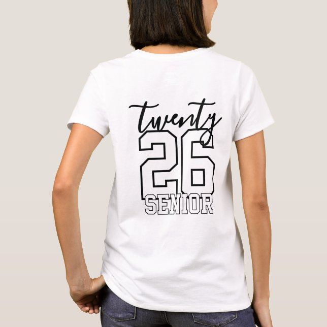 Camiseta Personalized Graduation Class Of Year (Reverso)