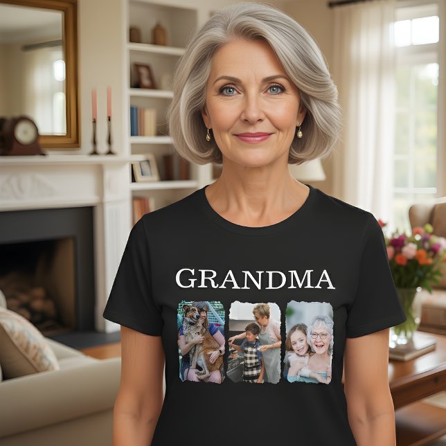 Camiseta Personalized Grandma Photo (Subido por el creador)