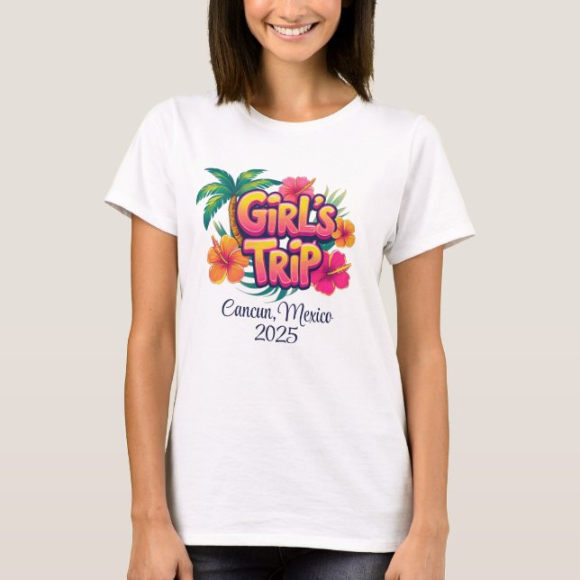 Camiseta Personalized Graphic Adult T-shirt - Girl's Trip (Anverso)