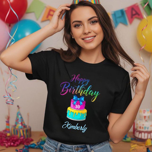Camiseta Personalized Happy Birthday T-Shirt  (Subido por el creador)