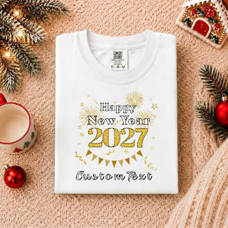 Camiseta Personalized “Happy New Year 2027” T-shirt