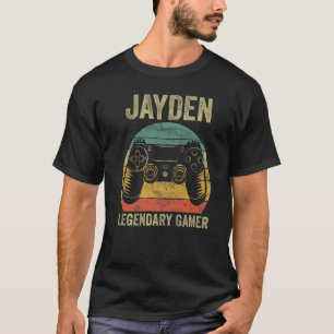 Camiseta Personalized Legendary Gamer Shirt Jayden Name Vid