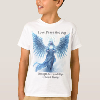 Camiseta Personalized Love, Peace and Joy Winter Halo