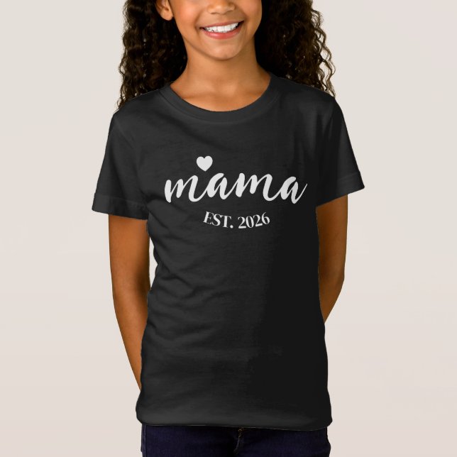 Camiseta Personalized Mama Est Year Custom Gift For Mommy (Anverso)