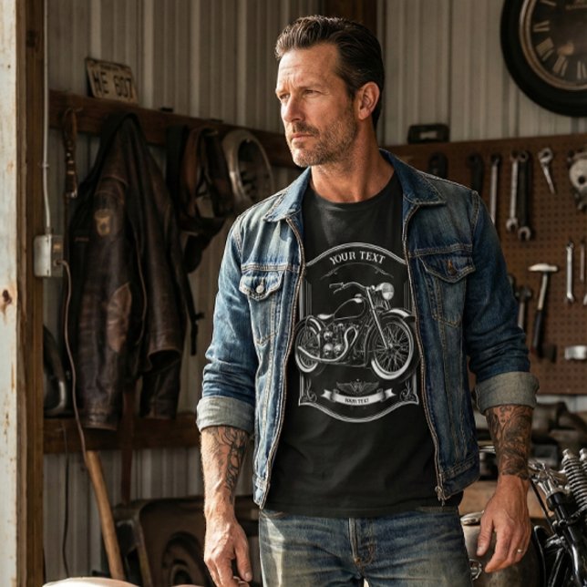 Camiseta Personalized Motorcycle Biker Gift T-Shirt (Subido por el creador)