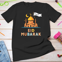 Camiseta Personalized Name Eid Mubarak T-Shirt - Custom Fam