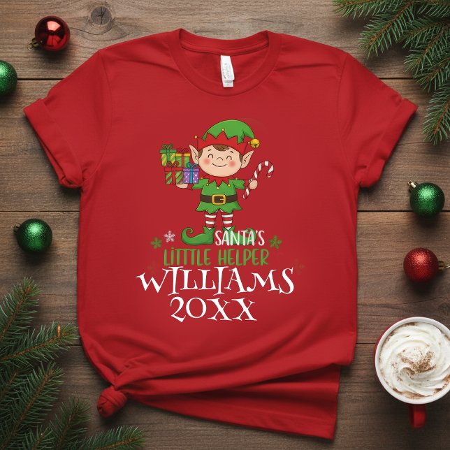 Camiseta Personalized name,Santa’s Little Funny Elf Holiday (Subido por el creador)