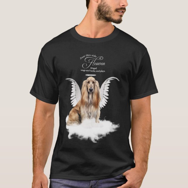 Camiseta Personalized Pet Memorial Afghan Hound Dog (Anverso)