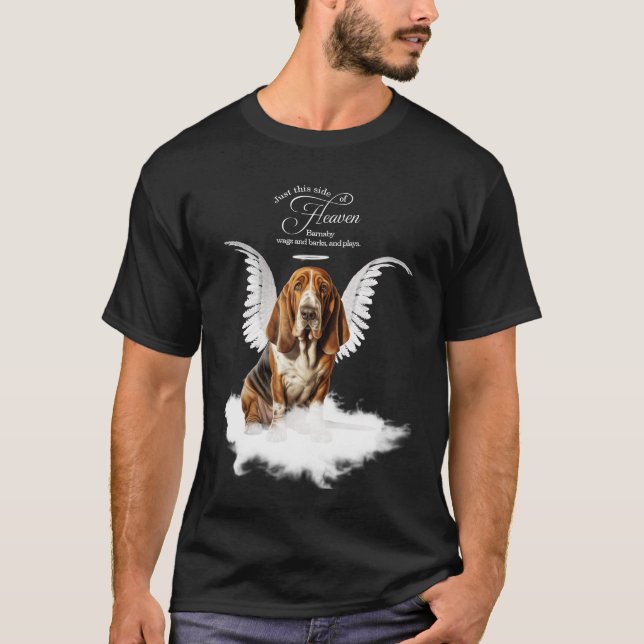 Camiseta Personalized Pet Memorial Basset Hound Dog (Anverso)