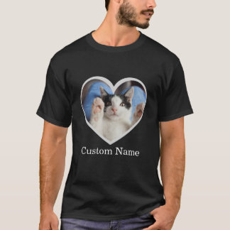 Camiseta Personalized photo and name text custom