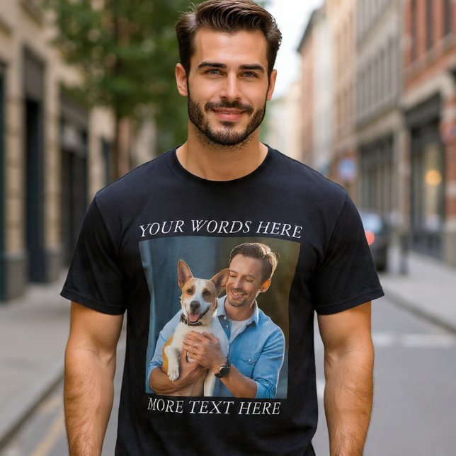 Camiseta Personalized Photo & Message (Subido por el creador)