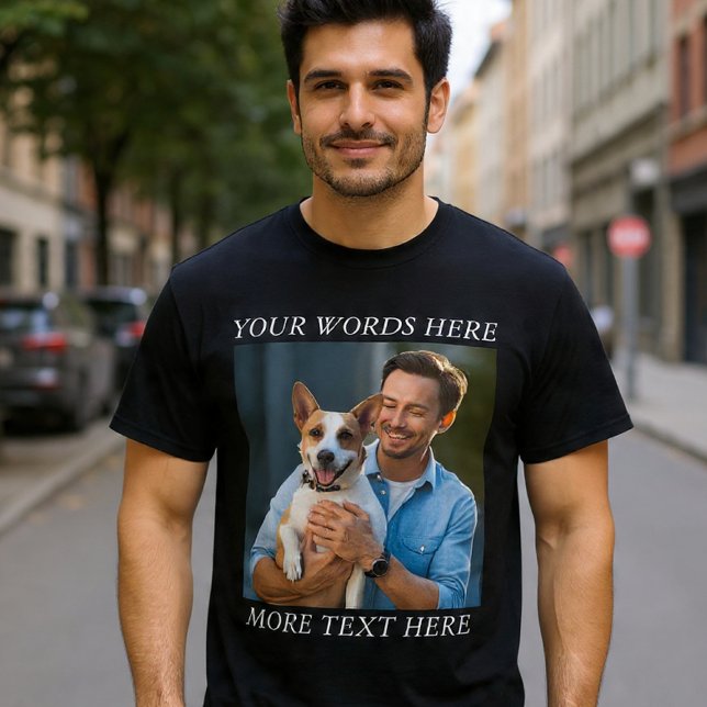 Camiseta Personalized Photo & Message (Subido por el creador)
