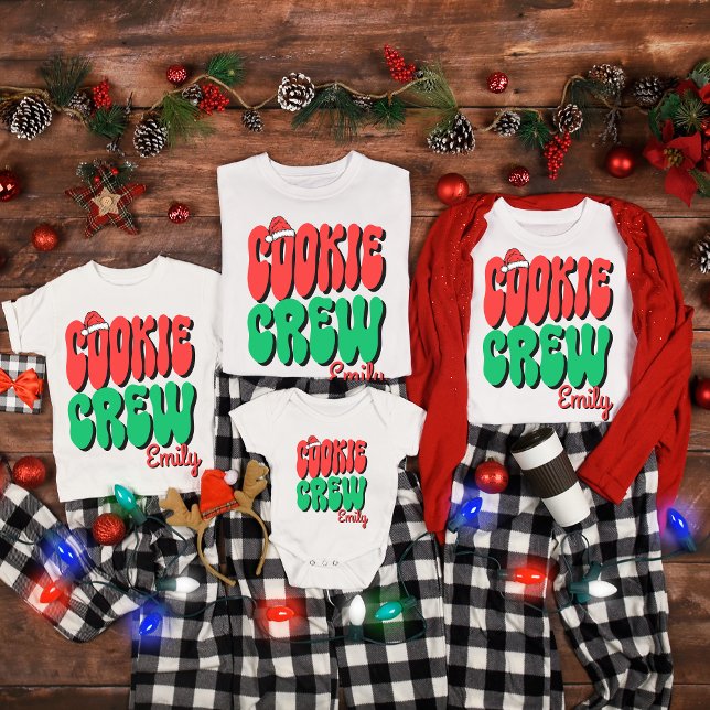 Camiseta Personalized Retro Cookie Crew Christmas Matching (Subido por el creador)