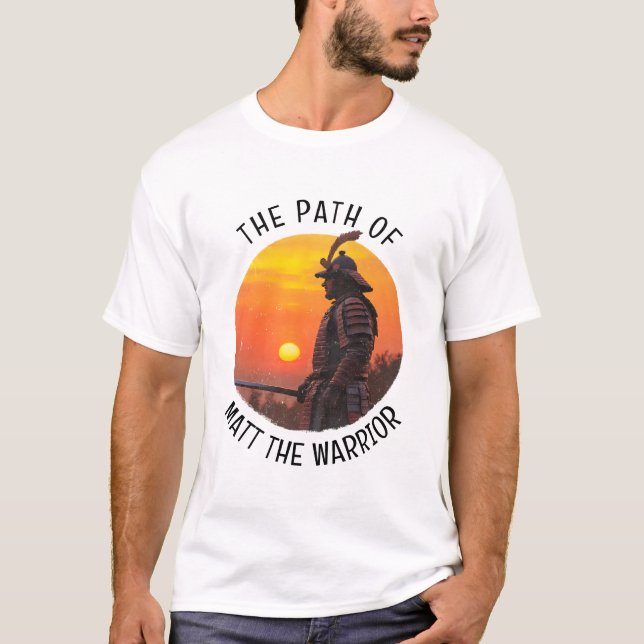 Camiseta Personalized Samurai Warrior Sun Silhouette (Anverso)