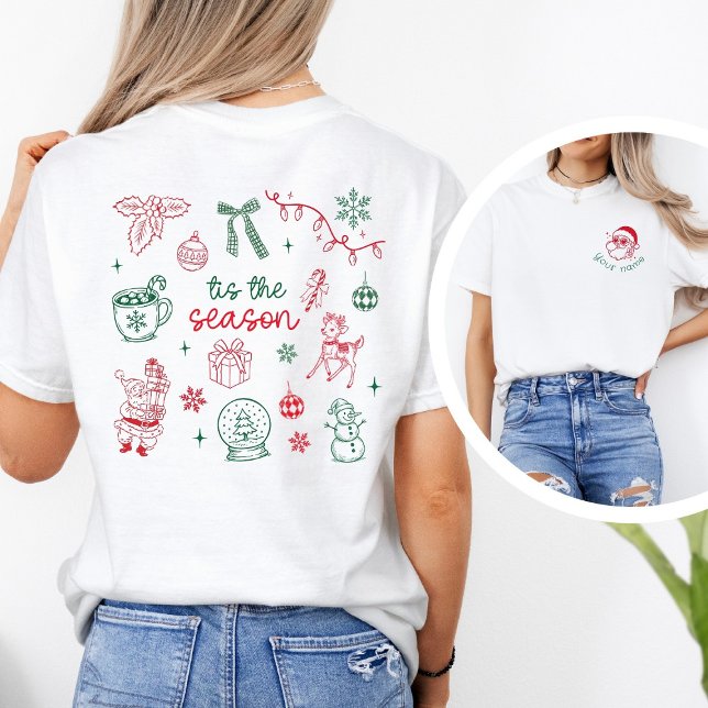 Camiseta Personalized Santa & ’Tis the Season Christmas (Subido por el creador)