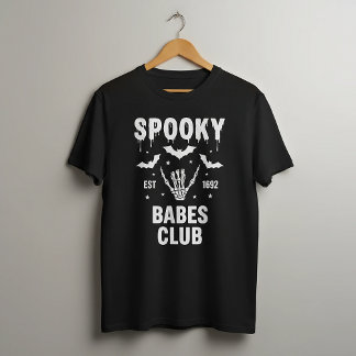 Camiseta Personalized Spooky Halloween Group College Party