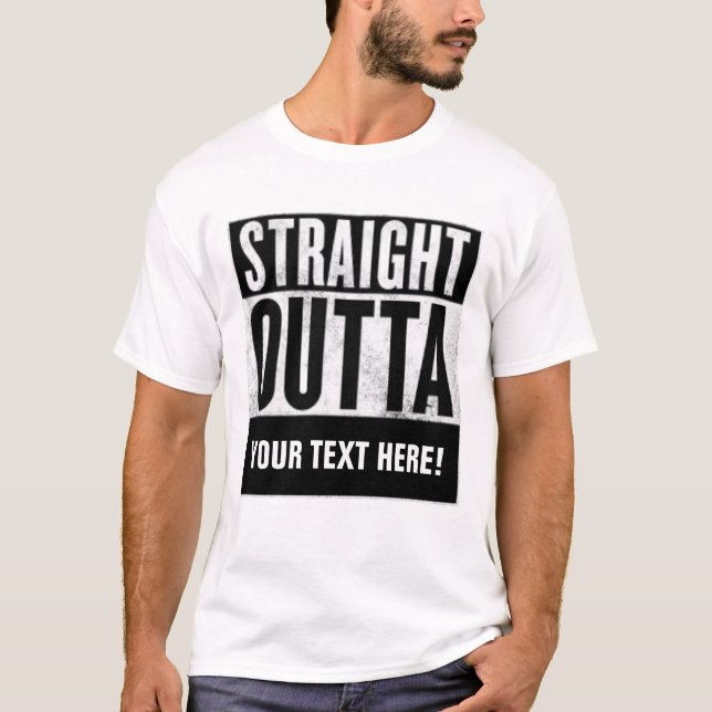 Camiseta Personalized STRAIGHT OUTTA t-shirt (Anverso)