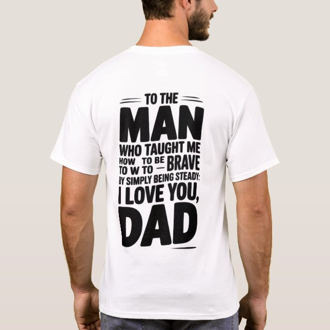 Camiseta Personalized T-shirt Father's Day (Reverso)