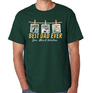 Camiseta Personalized T-shirt for dad with family photos